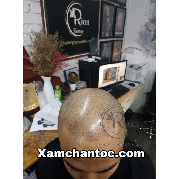Xăm Chân Tóc